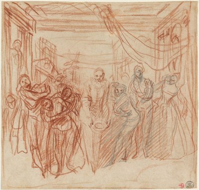 Italian Comedians Taking Their Bows by Antoine Watteau