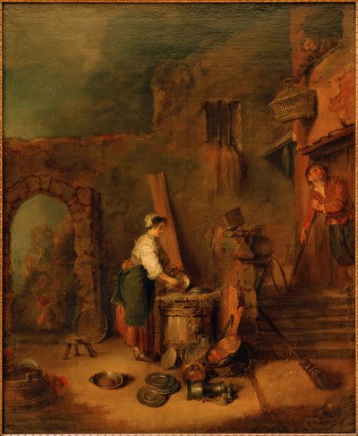 The Copper Scrubber (The Cook) by Antoine Watteau