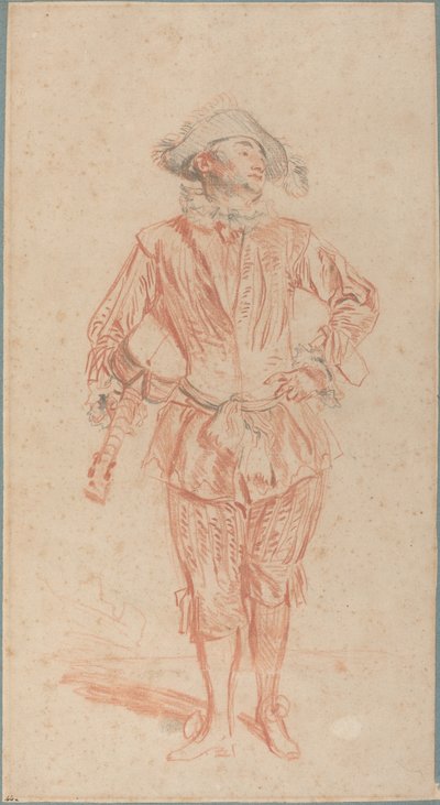 Mezzetin by Antoine Watteau