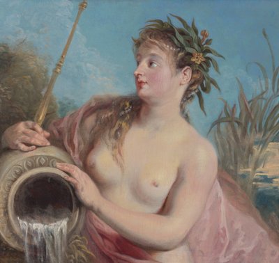 Nymph of the Fountain by Jean Antoine Watteau