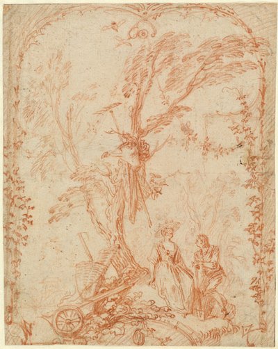 The Gallant Gardener by Antoine Watteau