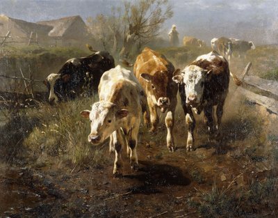 Gang zur Tranke by Anton Braith