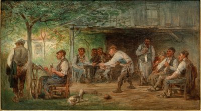 The Niederhöchstadt Bowling Alley by Anton Burger