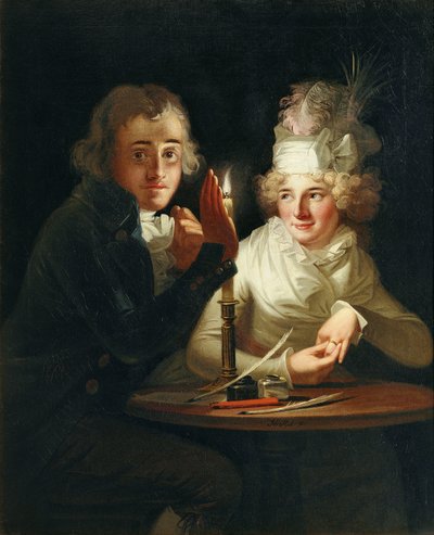 Engagement by Candlelight by Anton Hickel