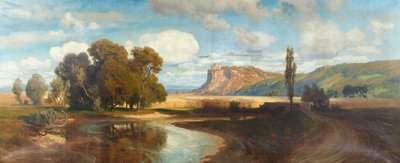 Devín Castle on the Danube by Anton Hlavacek