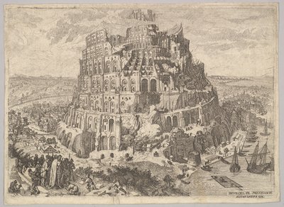 The Tower of Babel by Anton Joseph von Prenner