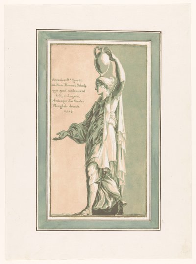 Walking Woman with a Vase by Anton Maria I Zanetti