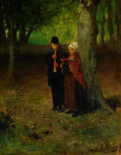 Wandering Musicians by Anton Mauve