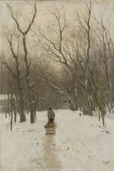 Winter in the Scheveningen Woods by Anton Mauve
