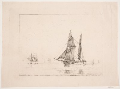 A Kuff in Calm Weather by Anton Melbye
