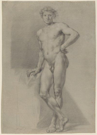 Male Nude Study by Anton Raphael Mengs