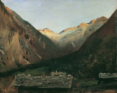 Evening in the Prossau near Gastein by Anton Romako