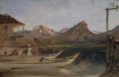 At Wolfgangsee by Anton Romako