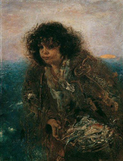 Italian Fisher Child by Anton Romako