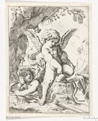 Cupid Breaks His Bow by Anton van der Borcht