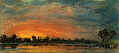 Sunset at Chelsea, London by Frederick (attr. to) Barnard