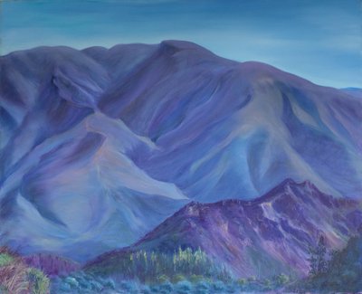 Blue Mountain, Andalusia, 2001 by Antonia Myatt
