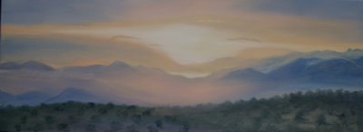 Sunrise over Sierra Nevada by Antonia Myatt