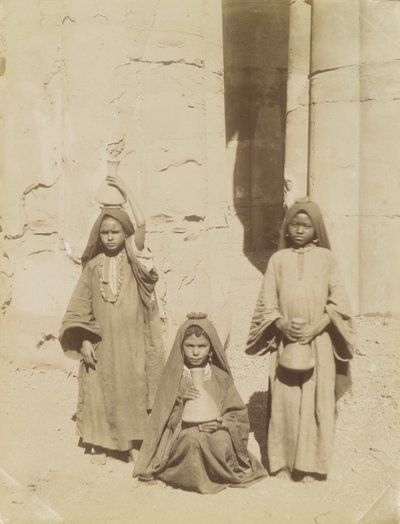 Arab Girls Carrying Water, Egypt by Antonio Beato