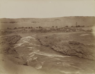 Rapids at the Nile Cataracts, Egypt by Antonio Beato