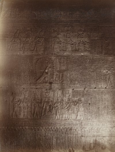 Temple Interior, Philae by Antonio Beato