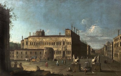 Piazza di Monte Cavallo, Rome, Italy by Giovanni Antonio Canal