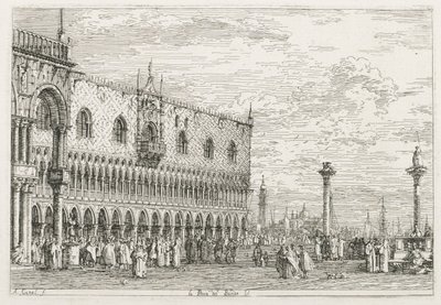 Views: The Stone of Proclamation at Venice by Antonio Canaletto