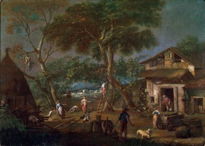 Italian Landscape by Antonio Diziani