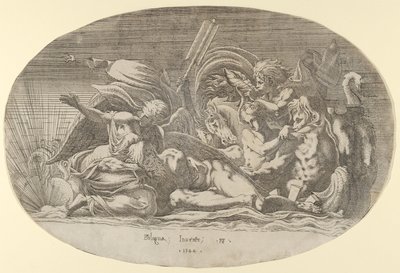 Iris, Neptune, and Sleep, 1544 by Antonio Fantuzzi