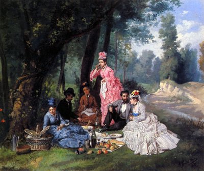 A Summer Luncheon by Antonio Garcia Mencia