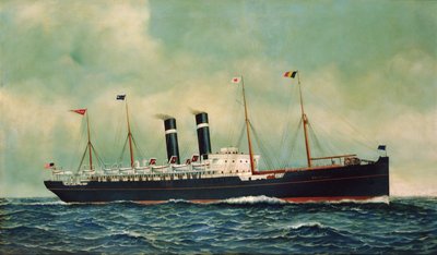 Steamer Kroonland by Antonio Jacobsen