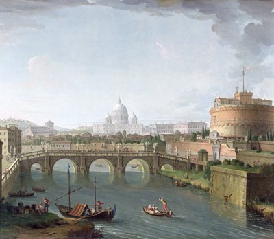 View of the Tiber by Antonio Joli