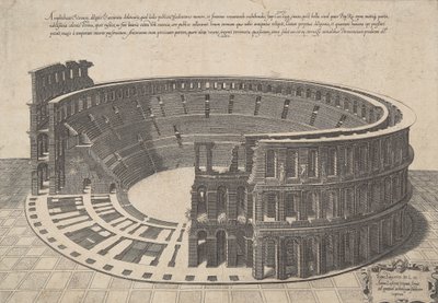 Amphitheatri Veronen Diligens et Accurata Delineatio by Antonio Lafreri