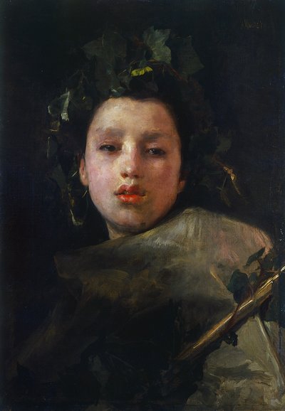 Bacchus as boy by Antonio Mancini