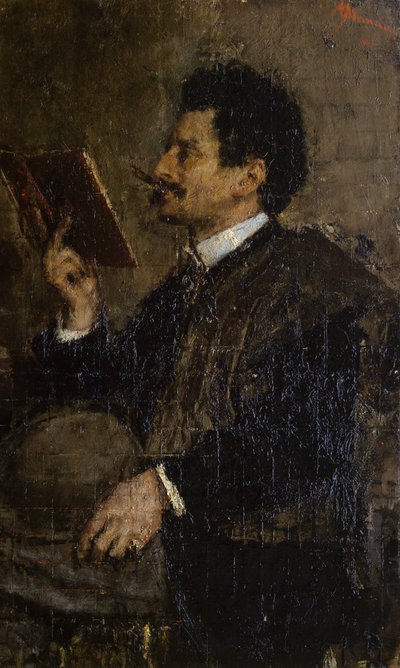 Portrait of Critic Saverio Kambo by Antonio Mancini
