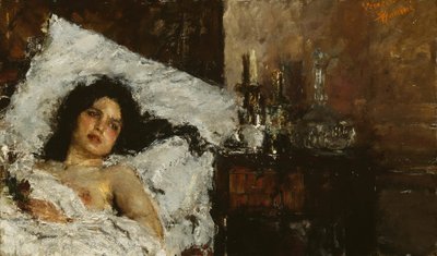 Resting by Antonio Mancini
