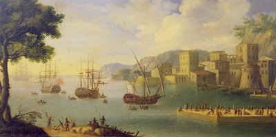The Port of Leghorn by Antonio Maria Viani