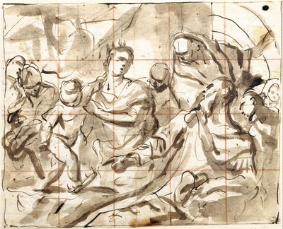 The Boy Moses Stepping on Pharaoh’s Crown by Antonio Molinari