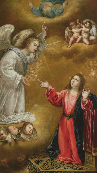 The Annunciation, 1637 by Antonio Pereda y Salgado