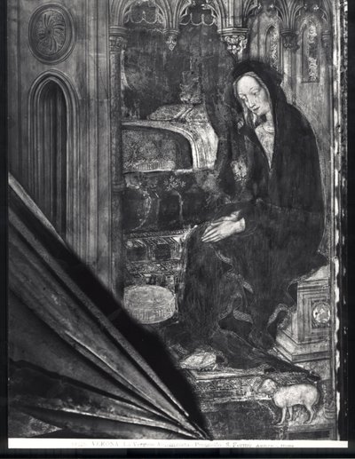 Virgin Mary (detail) by Antonio Pisanello