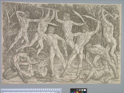 Battle of the Nudes, circa 1475 by Antonio Pollaiuolo
