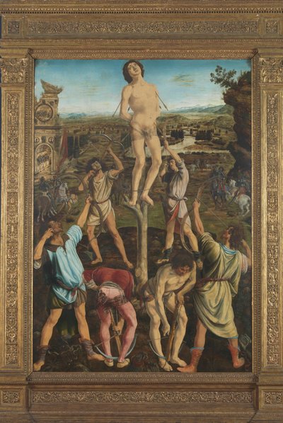 The Martyrdom of Saint Sebastian by Antonio Pollaiuolo