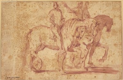 Three Riders Riding to the Right by Antonio Tempesta