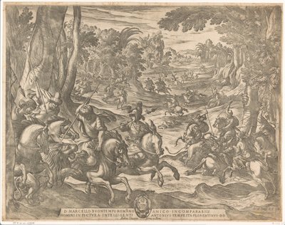Lion Hunt by Antonio Tempesta