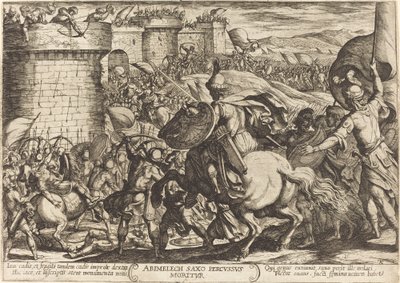 The Death of Abimelech by Antonio Tempesta