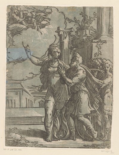 Emperor Augustus and the Tiburtine Sibyl by Antonio da Trento