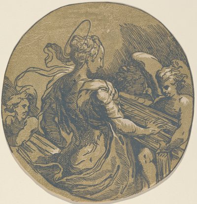 Saint Cecilia by Antonio da Trento