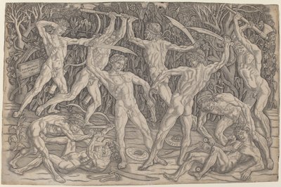 Battle of the Nudes by Antonio del Pollaiolo