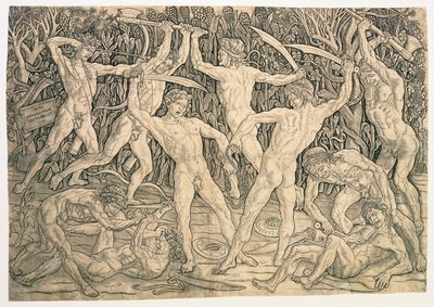 Battle of the Nudes by Antonio del Pollaiolo