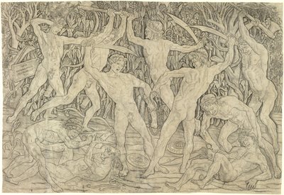 Battle of the Nudes by Antonio del Pollaiolo